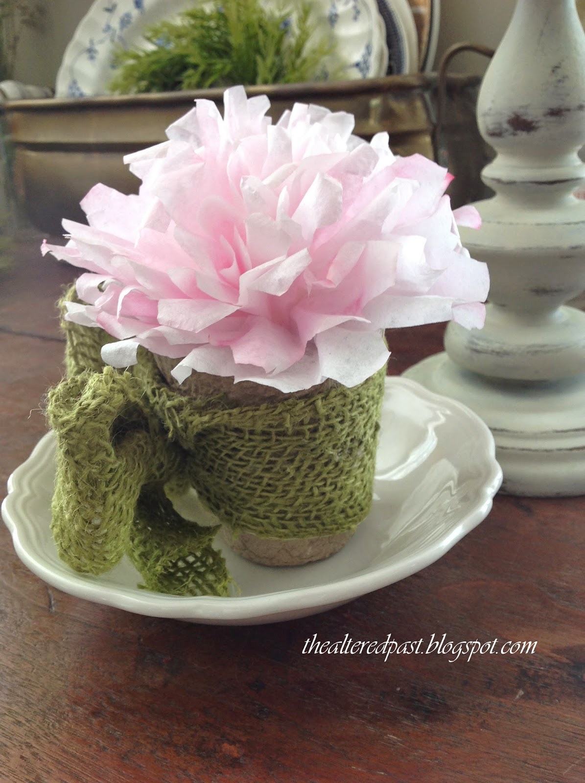 beautiful coffee filter flowers diy project
