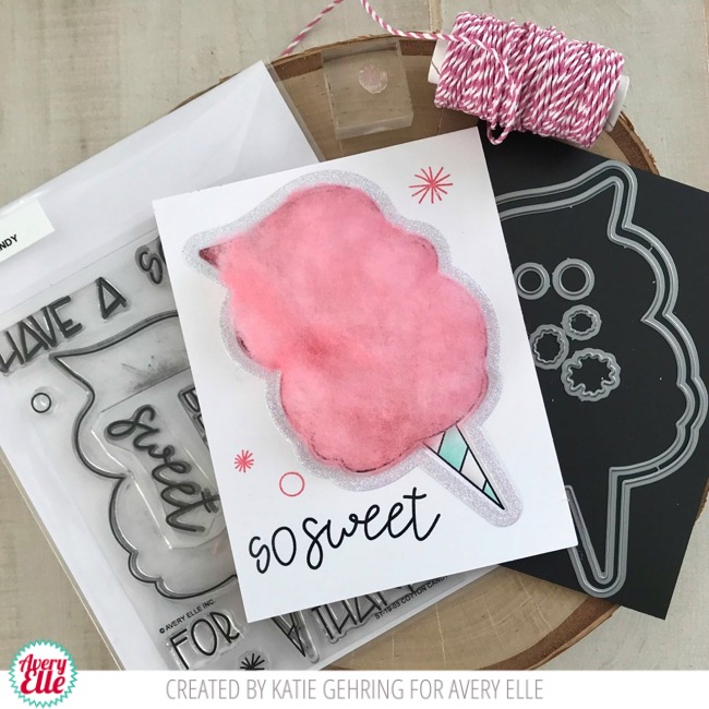 stamping lightly Sweet Cotton Candy Card {Avery Elle}