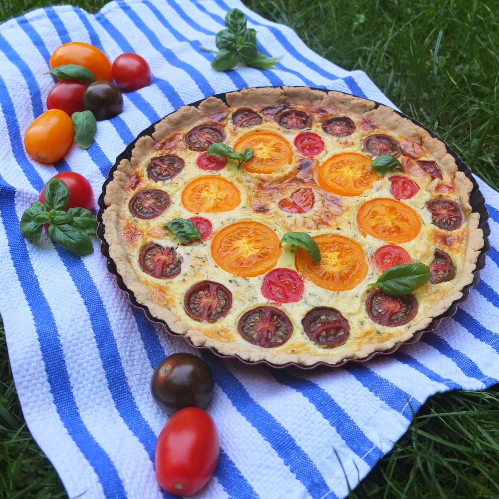 Pâtisserie Nadine: Tomaten-Mascarpone-Tarte mit Ampel-Tomaten
