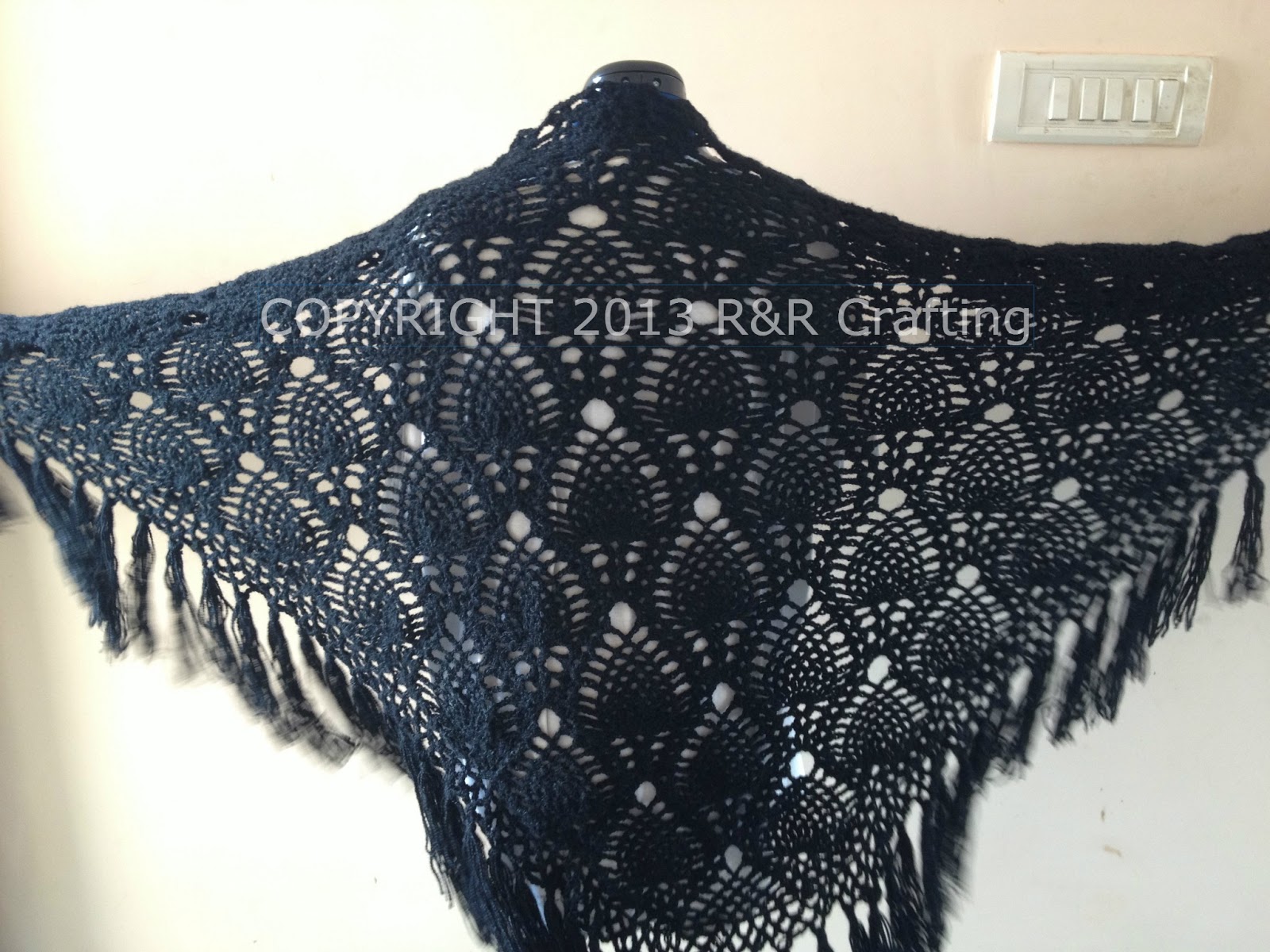 RnR Crafting: Crochet Pineapple Shawl