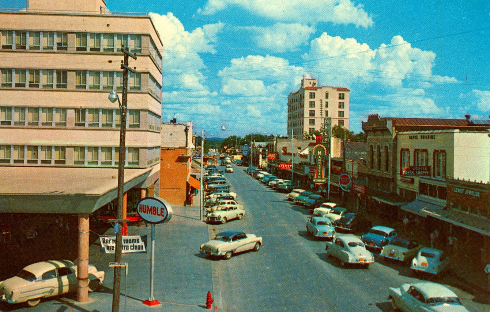Joe Herring Jr. Then and Now Downtown Kerrville