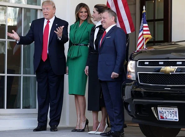 President Donald Trump and First Lady Melania Trump met with Queen Rania and King Abdullah. Melania Trump the best dressed first lady these days