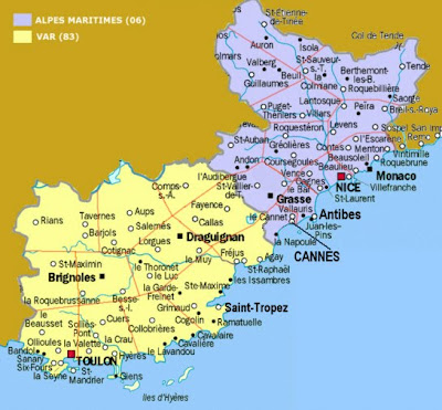 South of France Map - Free Printable Maps