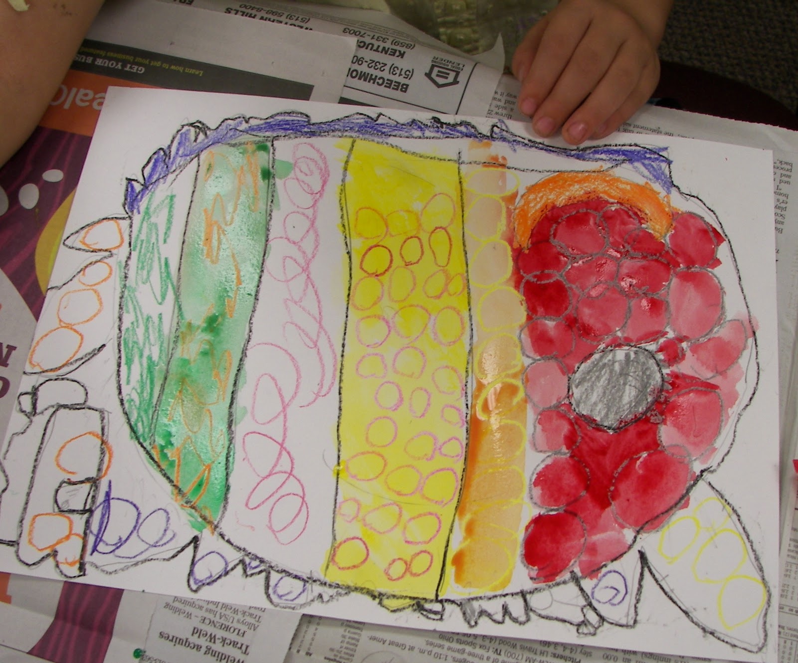 The Rolling Artroom Watercolor Crayon Resist 1st3rd Grade