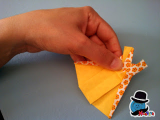 origami abito per bigliettino auguri