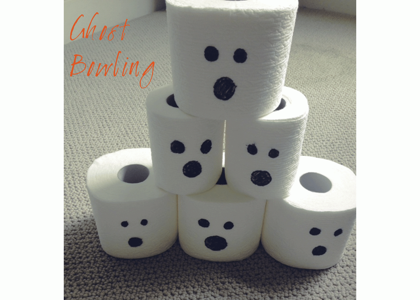 Annelily Design DiY Thursday Toilet Paper Ghost Bowling
