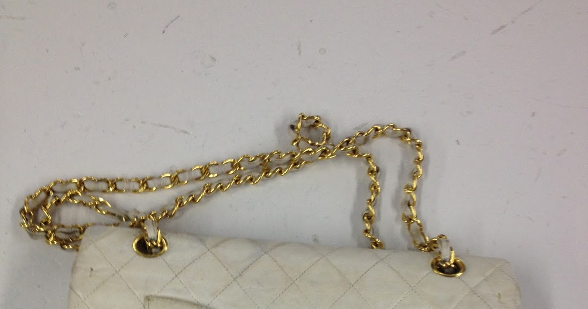 chanel purse cleaning Leather Cleaning, Re-dyeing and Restoration: White Chanel Purse Dyed Black