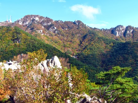 View of Mt. Palgongsan from the observatory