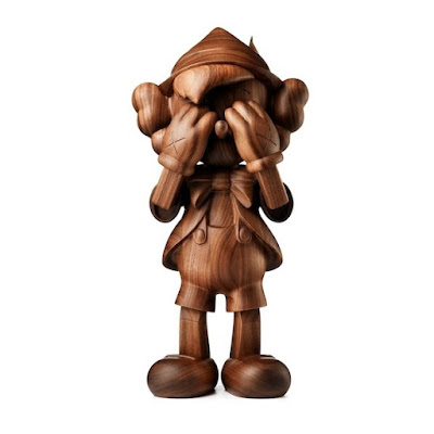 KAWS Pinocchio Wood Figure by Medicom Toy x Disney x Karimoku