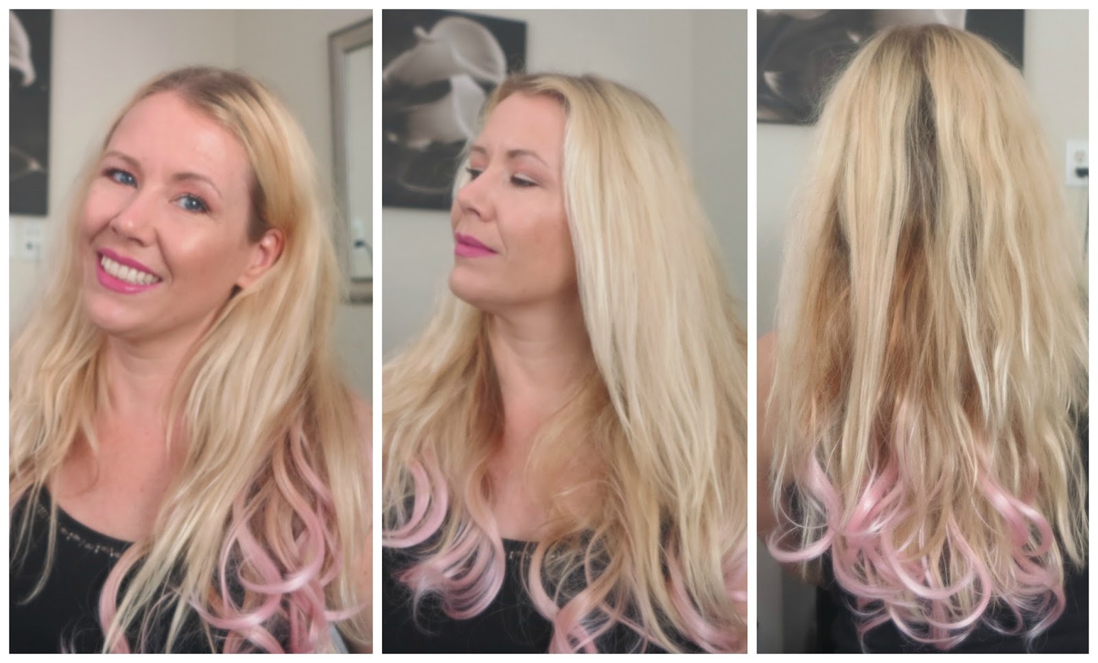 1. Balayage Blonde and Pink Highlights - wide 4