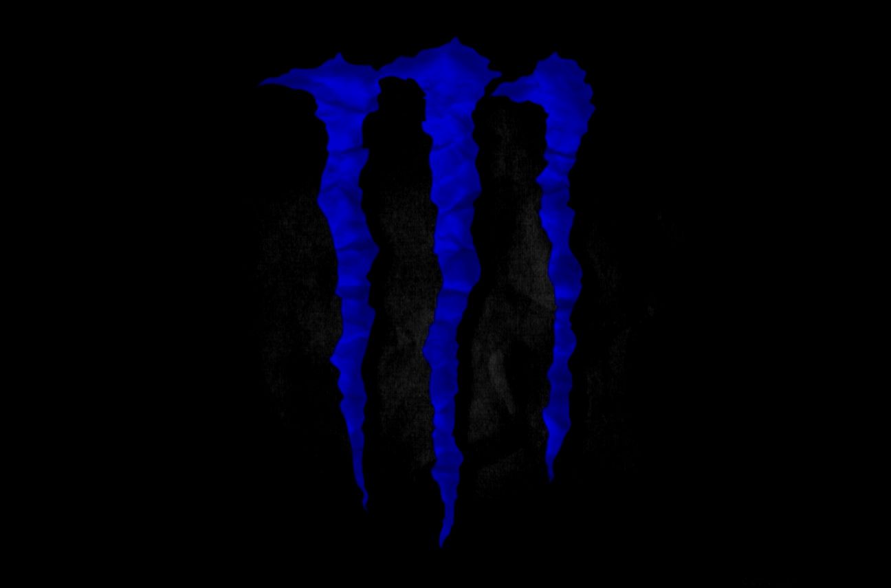 Monster Energy Background Blue Lightning