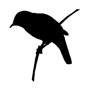 bird image silhouette digital illustration printable