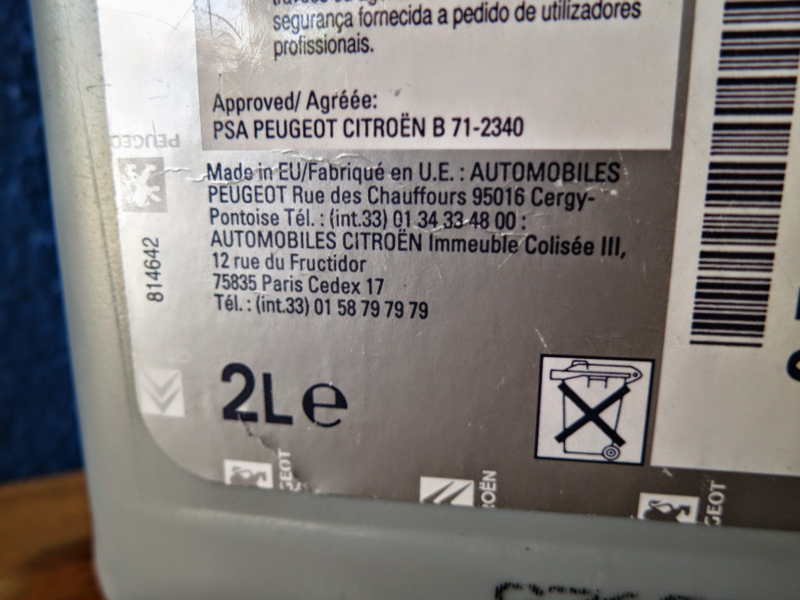 MY PEUGEOT 407 Maintenance Automatic Transmission Fluid