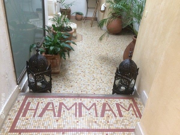L'entrée du hammam