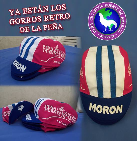 Nuevos gorros retro de la Peña Ciclística Puente de América