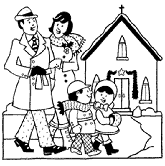 family day clipart black and white - photo #33