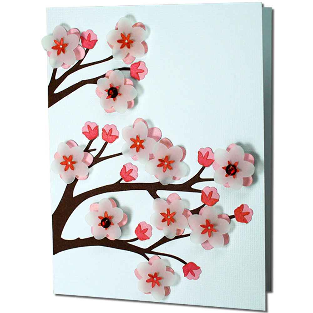 JMRush Designs Cherry Blossom Card