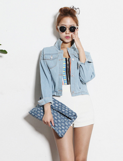 jaqueta jeans look