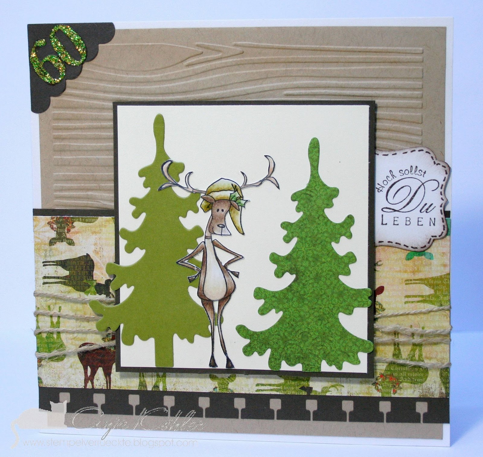 BastelBlog von Anja & Katy "Für einen Jäger zum 60. Geburtstag