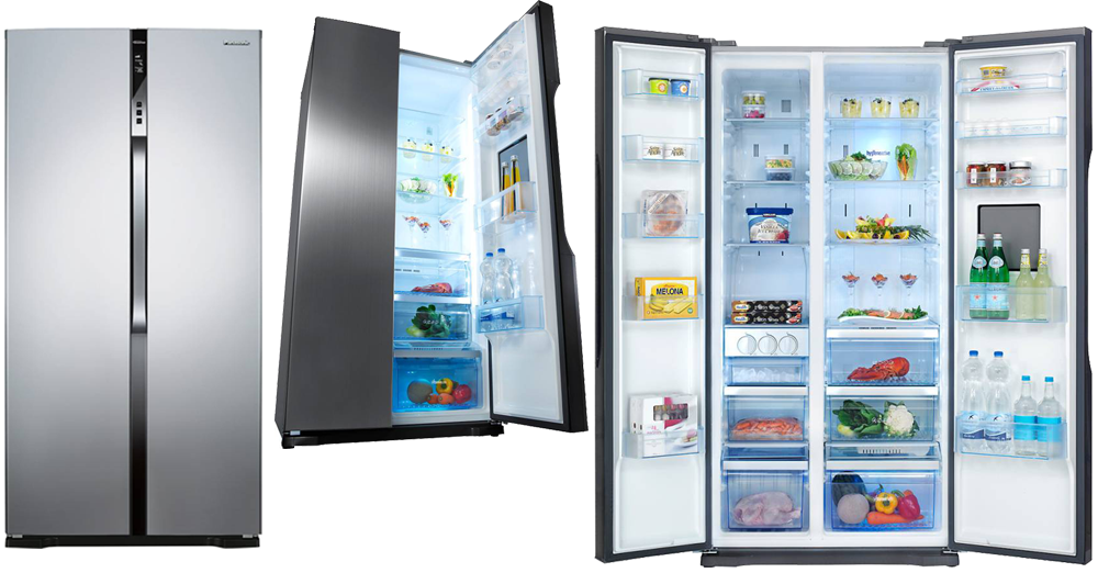 Panasonic 630 L Frost Free Side by Side Refrigerator (NRBS63VSX2