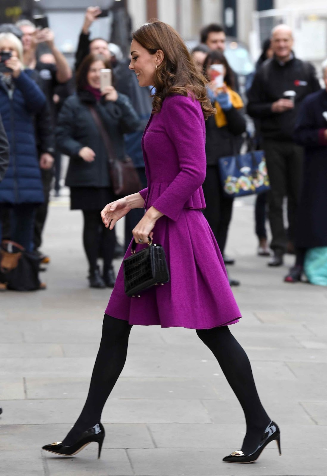 Kate Middleton in Purple Dress at Royal Opera House in London CineHub