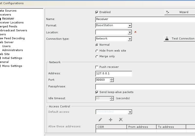 Makers eXperimenters and Operators Virtual Radar Server and Modes_RX