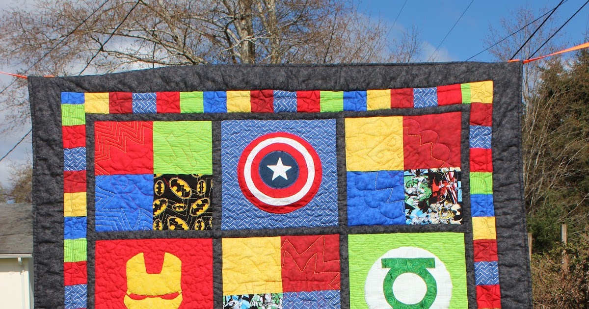 Puddle Jumper Quilts 'n' things SuperHero Baby Quilt