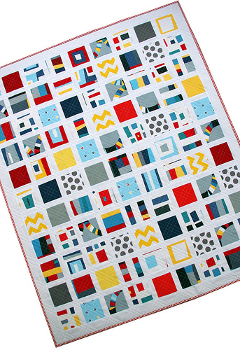 Red Pepper Quilts: Kona Modern Quilts ~ A Fun(ky) Finished Quilt