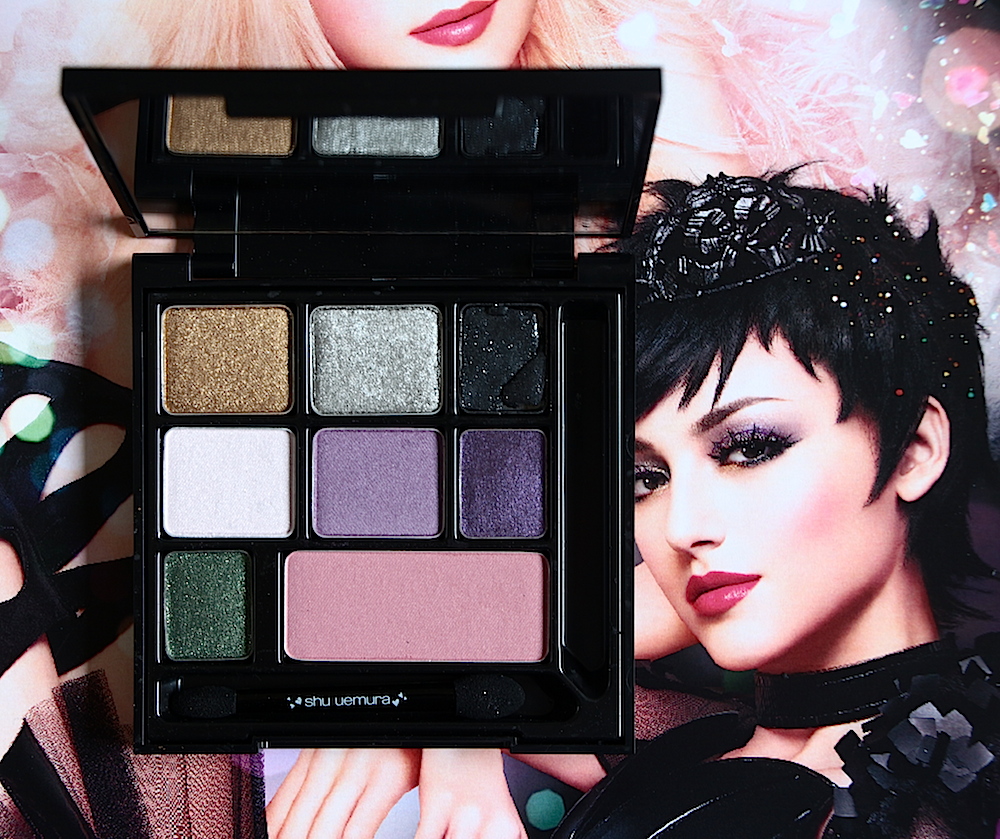 shu uemura enchanted black parallel palette collection maquillage noel 2013 test swatch avis