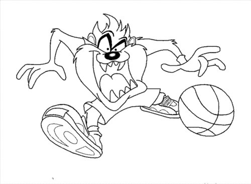 taz mania coloring pages - photo #14