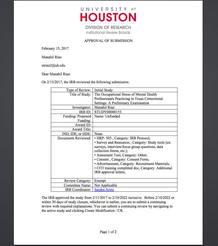 Study 00000153 IRB Approval Letter