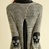 Grey Skull fashion Sweater