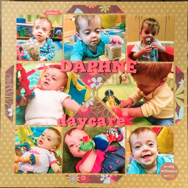 Daphne at Daycare Scrapbook Page