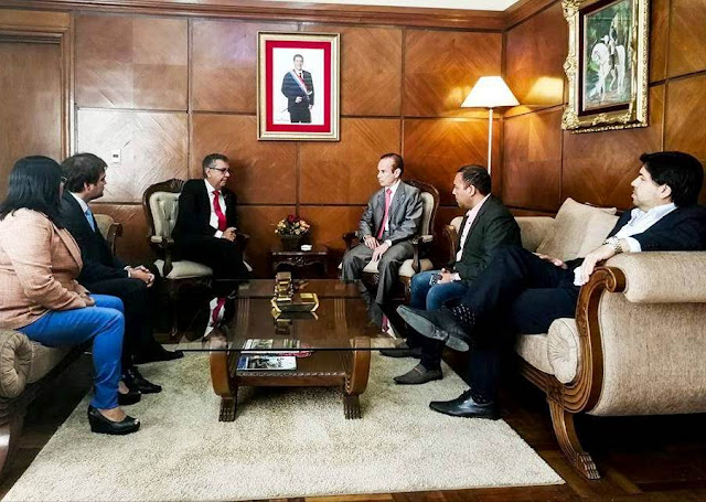 San Lorenzo: Concejales visitaron al Ministro de Defensa Nacional Dr. Diógenes Martínez. 