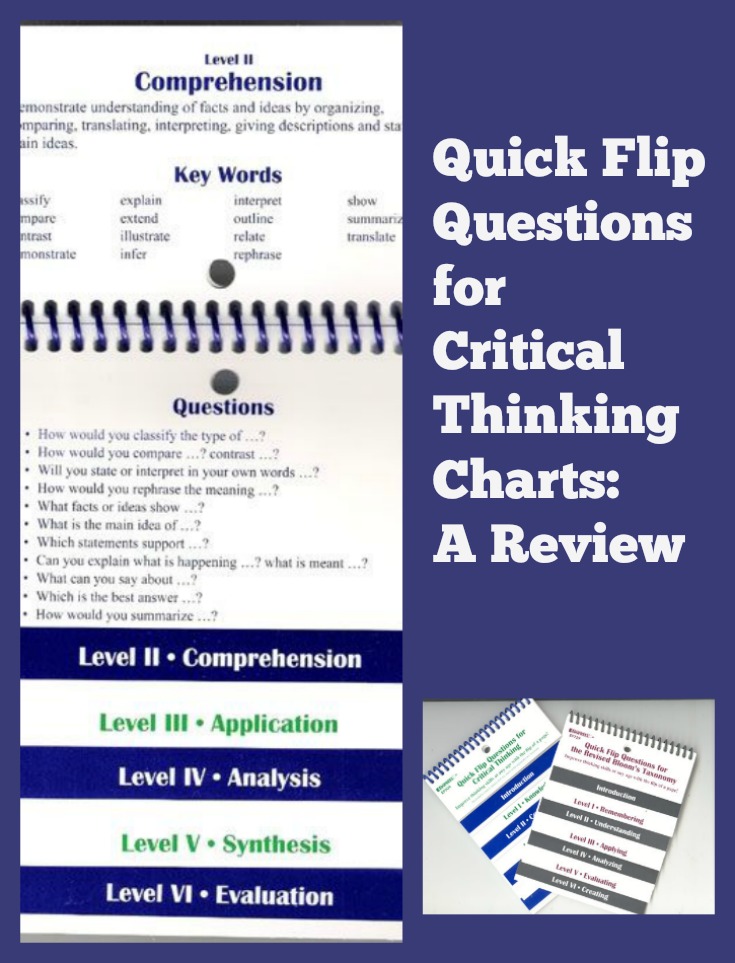 Quick Flip Questions for Critical Thinking Charts: A Review