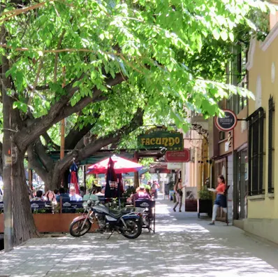 4-Days in Mendoza: Tree-lined streets with sidewalk cafes