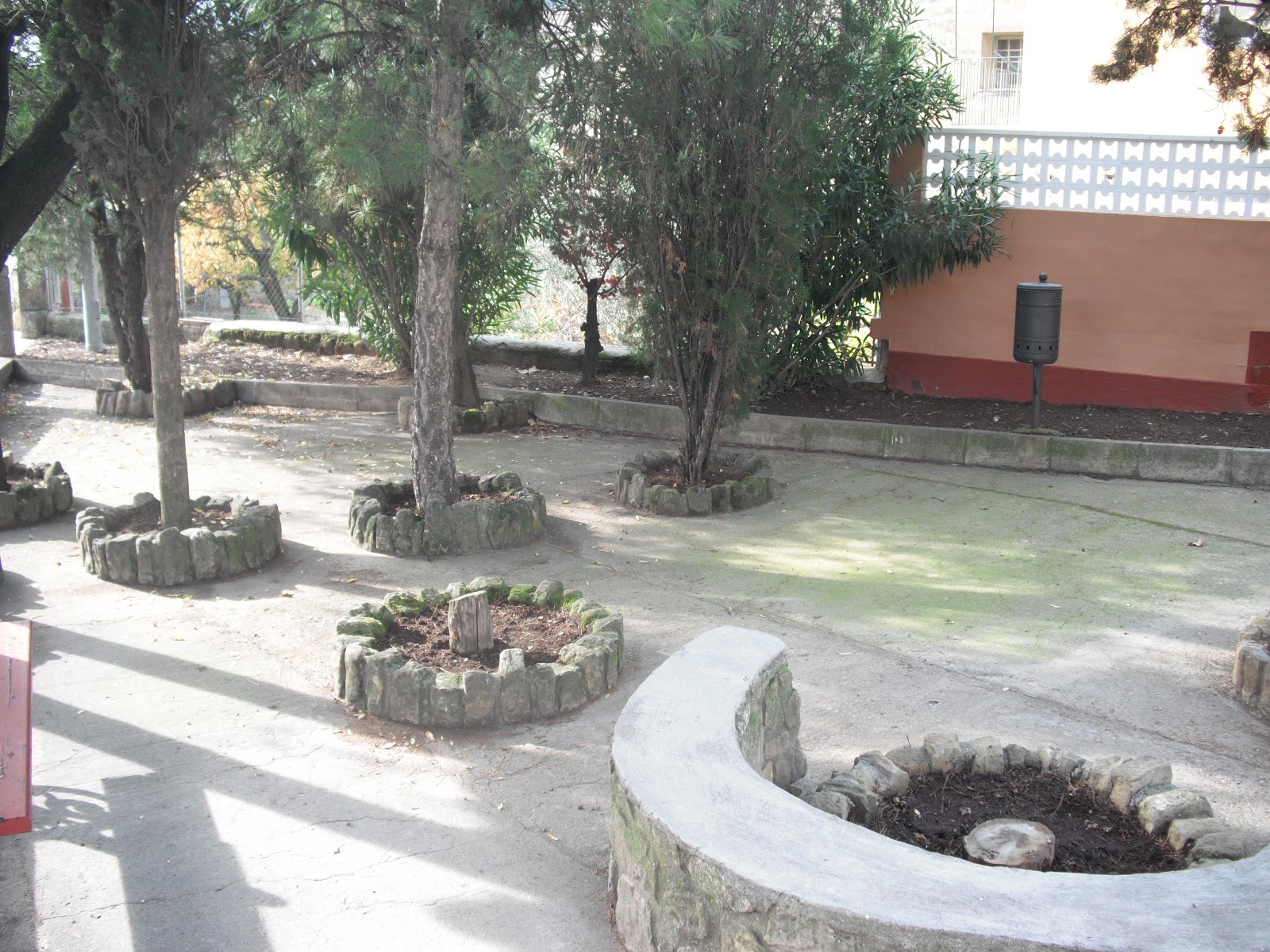 Ayerbe Taller de Empleo Jardineria: Flor de temporada en la Fuente del León