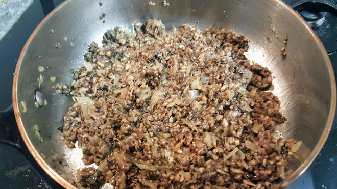 Cuire la Duxelles.