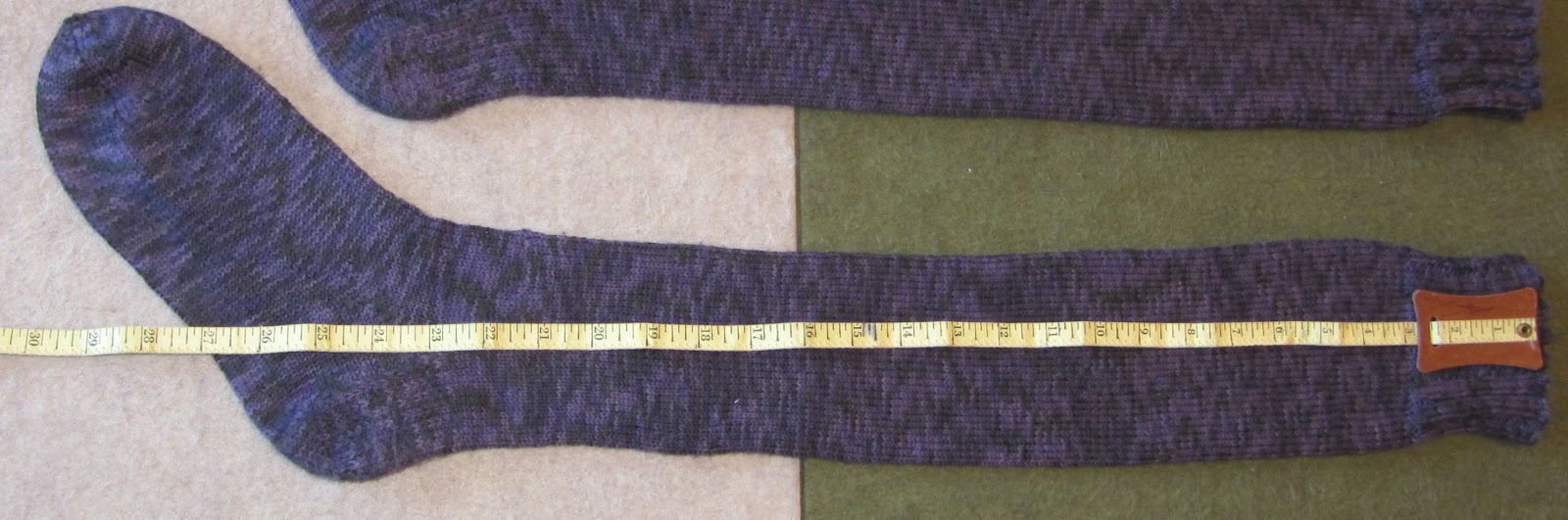 the unencumbered woman The World's Longest Sock, and the Grooviest Bag