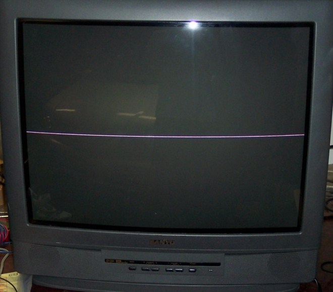 Cara memperbaiki tv bergaris horizontal