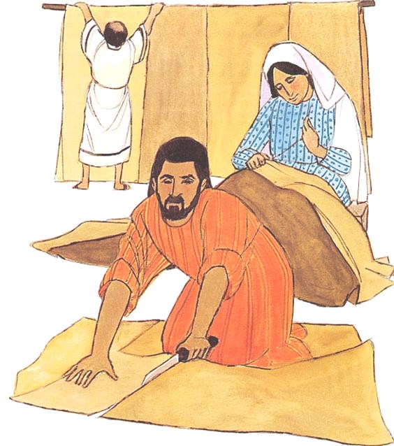 Paulus, Akwila, dan Priskila pembuat tenda