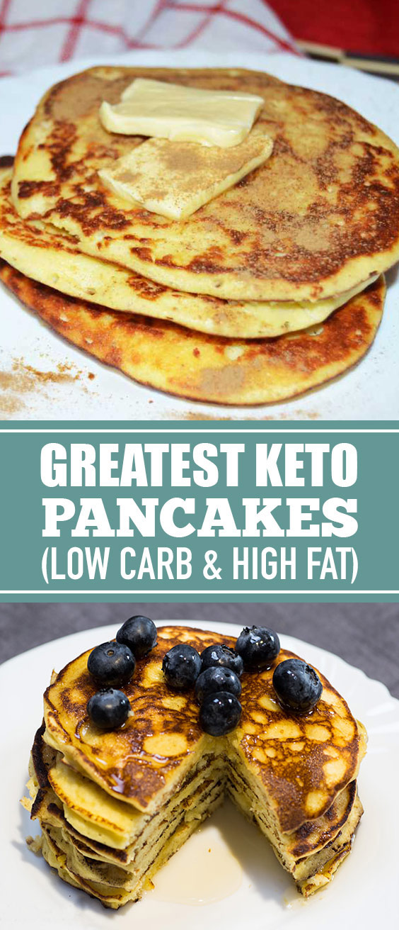Greatest Keto Pancakes (Low Carb & High Fat) #keto #pancakes - 1000 ...