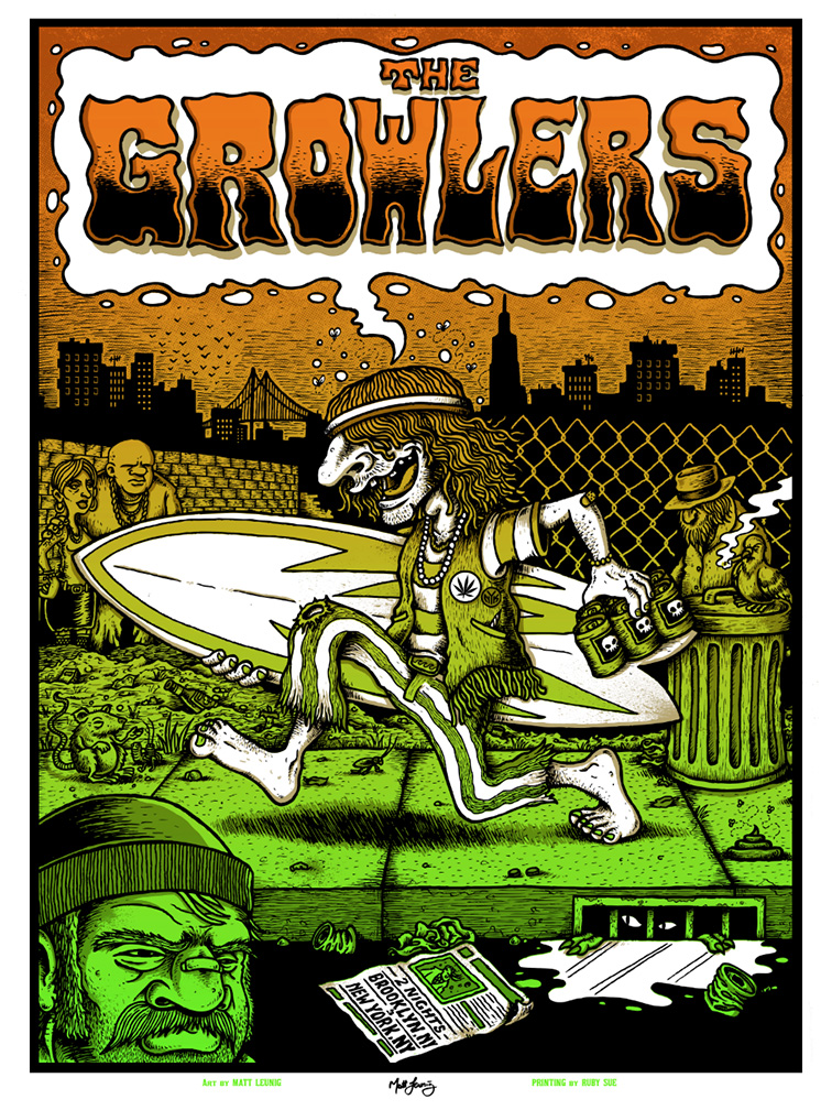 INSIDE THE ROCK POSTER FRAME BLOG Matt Leunig Growlers And Ween