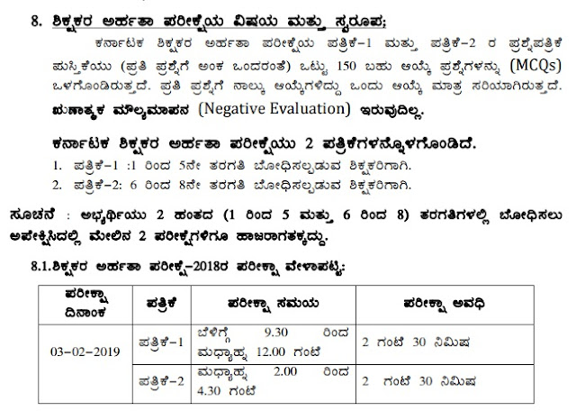 KARTET-2018: Apply for Teacher Eligibility Test Karnataka, Last Date December 25 8