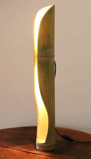 kerajinan dari bambu sederhana, lampu kamar