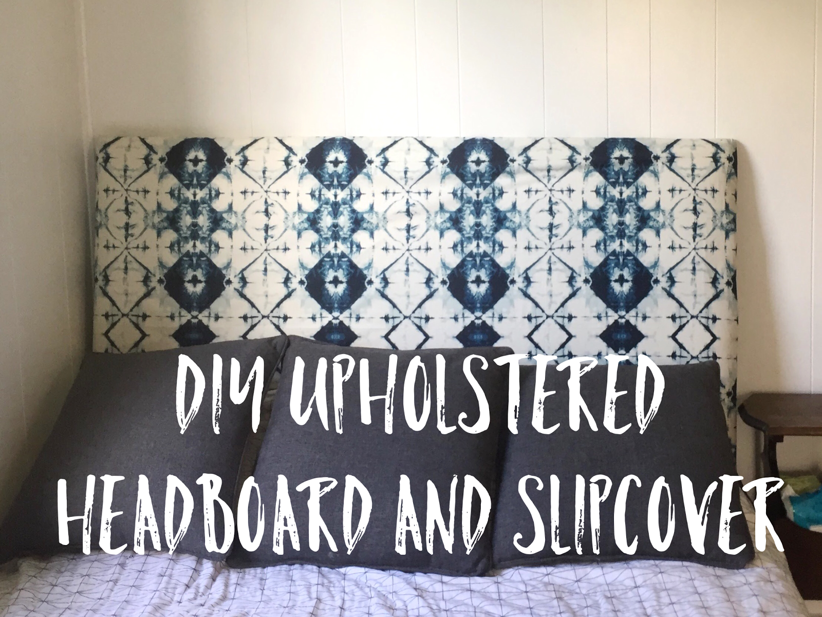 Golden Skies DIY Upholstered Headboard and Slipcover