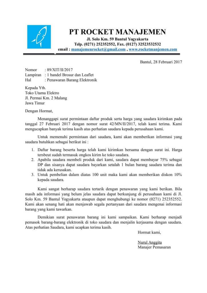 contoh surat permintaan penawaran barang dan jasa contoh surat permintaan penawaran barang dan jasa