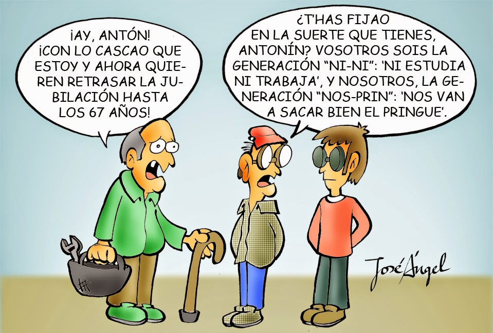 Humor grafico la Jubilación a los 67 Cosas divertidas