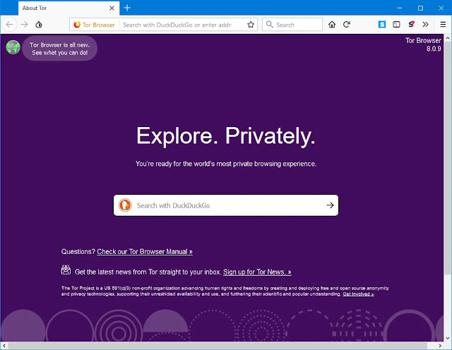 Browsing Website Tersembunyi dengan Tor Browser