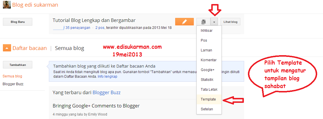 Cara Mengganti Latar Belakang Blog - Indah Hidup